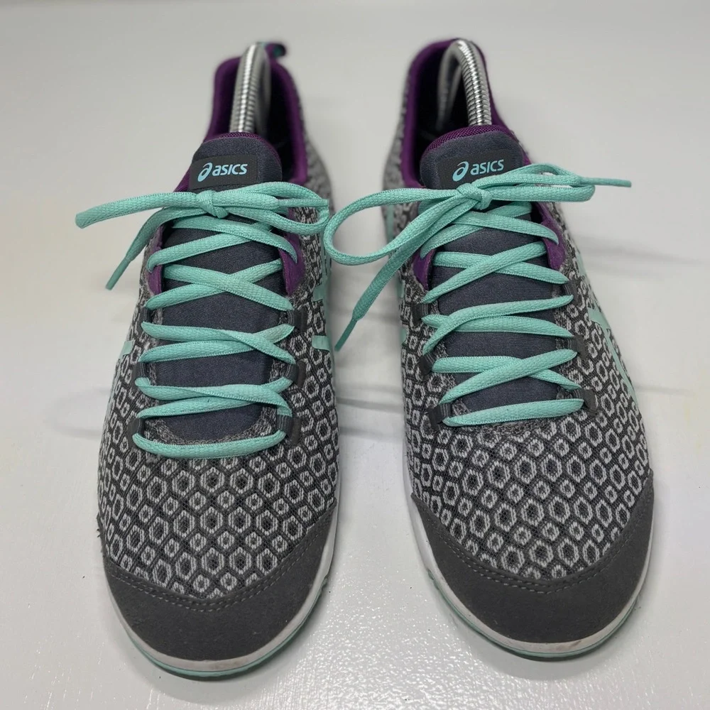 ASICS MetroLyte Women’s Size 10 Gray Teal Purple Running Sneakers Q481N Lightwei - Picture 4 of 15